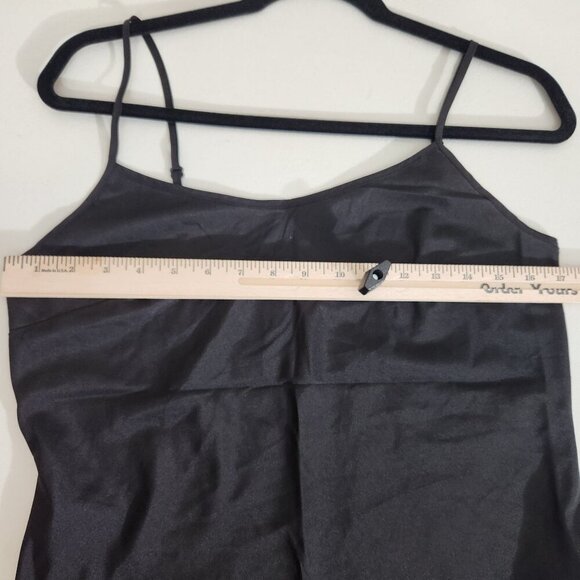 Black Spaghetti Strap Camisole Top Adjustable Straps Womens Medium - Picture 6 of 9